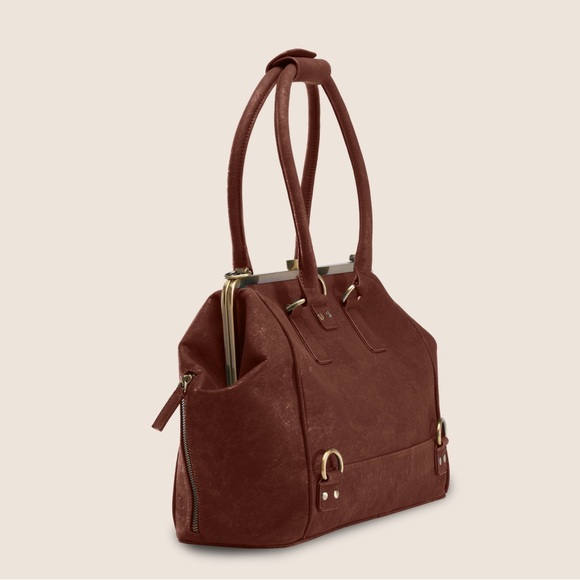 Laflore Paris doquintin bag with bamboo handles - Picture 3 of 15